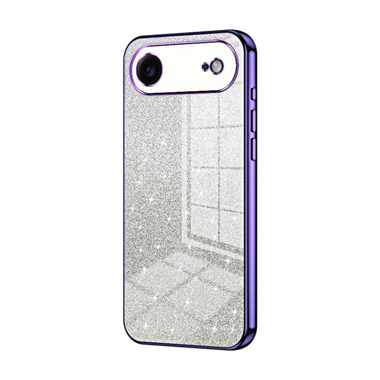 Custodia per telefono elettrolitica in polvere glitterata sfumata, For iPhone 17, For iPhone Air, For iPhone 16 Pro Max