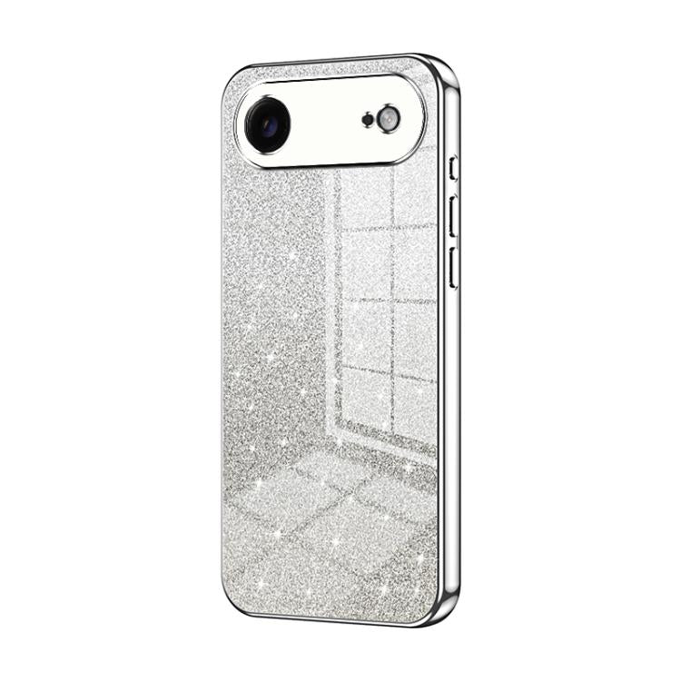 Custodia per telefono elettrolitica in polvere glitterata sfumata, For iPhone 17, For iPhone Air, For iPhone 16 Pro Max