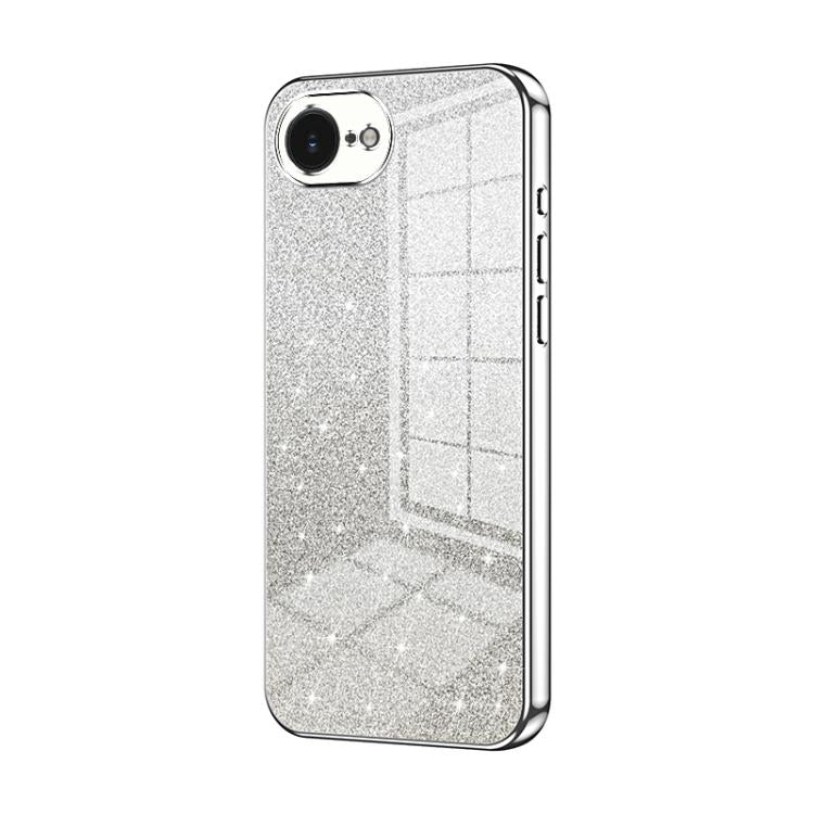 Custodia per telefono elettrolitica in polvere glitterata sfumata, For iPhone 17e / 16e, For iPhone 17 Pro Max, For iPhone 17 Pro