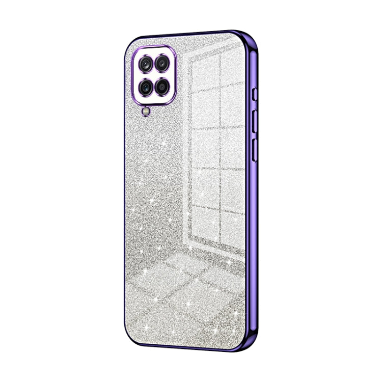 Custodia per telefono elettrolitica in polvere glitterata sfumata, For Samsung Galaxy A14 5G, For Samsung Galaxy A12 4G / 5G, For Samsung Galaxy A13 5G / A04s