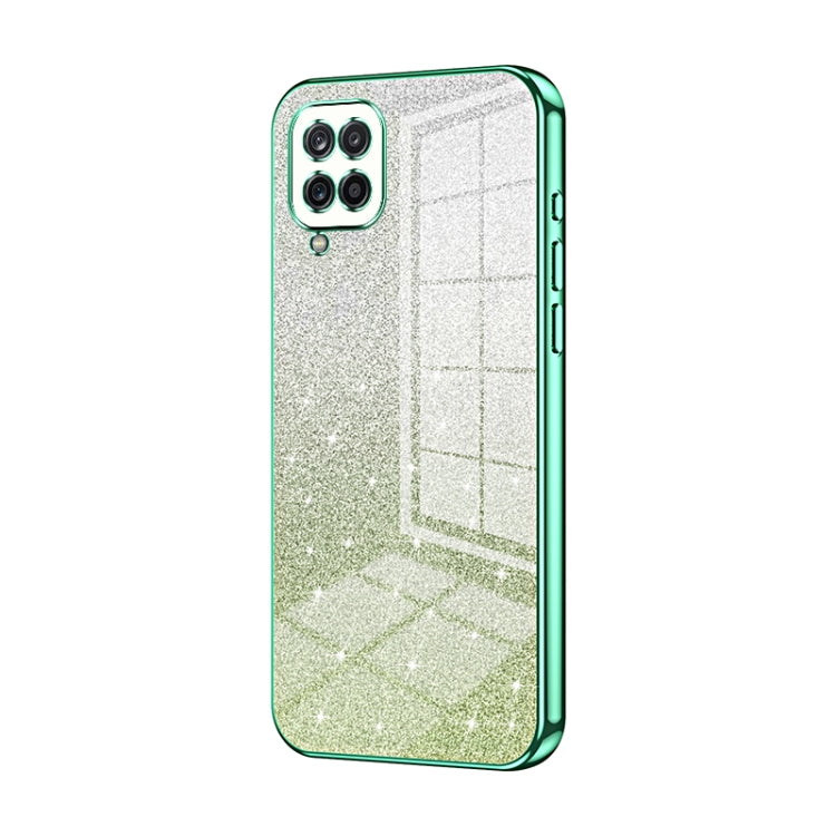 Custodia per telefono elettrolitica in polvere glitterata sfumata, For Samsung Galaxy A14 5G, For Samsung Galaxy A12 4G / 5G, For Samsung Galaxy A13 5G / A04s