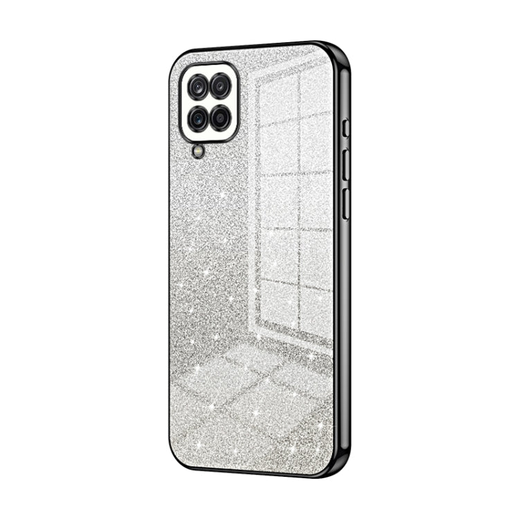 Custodia per telefono elettrolitica in polvere glitterata sfumata, For Samsung Galaxy A14 5G, For Samsung Galaxy A12 4G / 5G, For Samsung Galaxy A13 5G / A04s