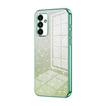 Custodia per telefono elettrolitica in polvere glitterata sfumata, For Samsung Galaxy A14 5G, For Samsung Galaxy A12 4G / 5G, For Samsung Galaxy A13 5G / A04s