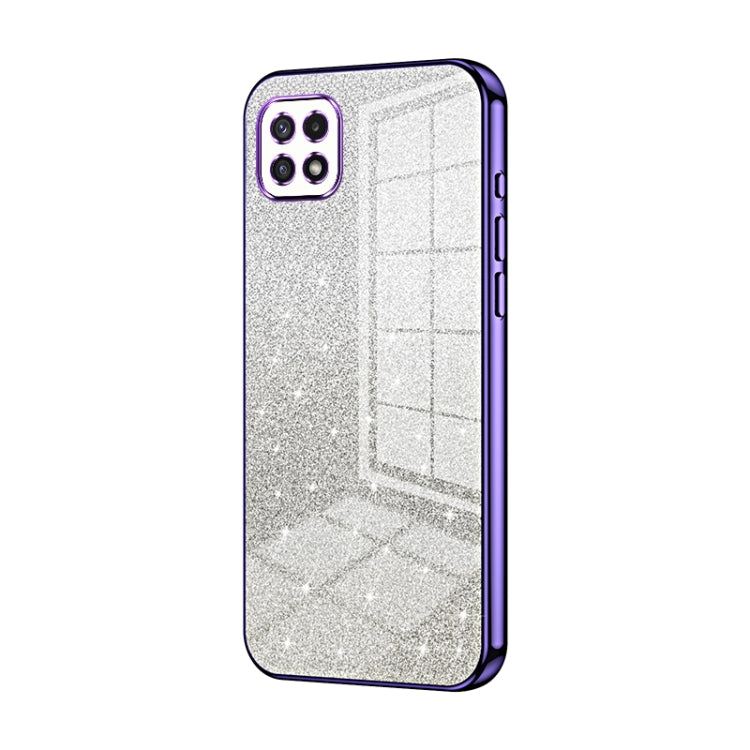 Custodia per telefono elettrolitica in polvere glitterata sfumata, For Samsung Galaxy S22 5G, For Samsung Galaxy A82 5G, For Samsung Galaxy A22 5G / A22s