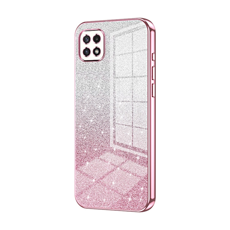 Custodia per telefono elettrolitica in polvere glitterata sfumata, For Samsung Galaxy S22 5G, For Samsung Galaxy A82 5G, For Samsung Galaxy A22 5G / A22s