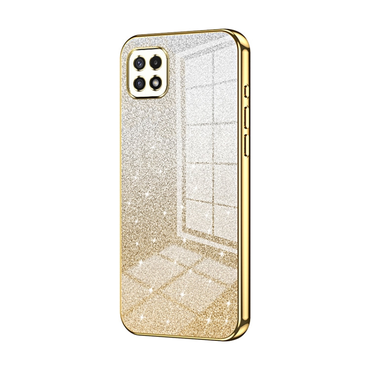 Custodia per telefono elettrolitica in polvere glitterata sfumata, For Samsung Galaxy S22 5G, For Samsung Galaxy A82 5G, For Samsung Galaxy A22 5G / A22s