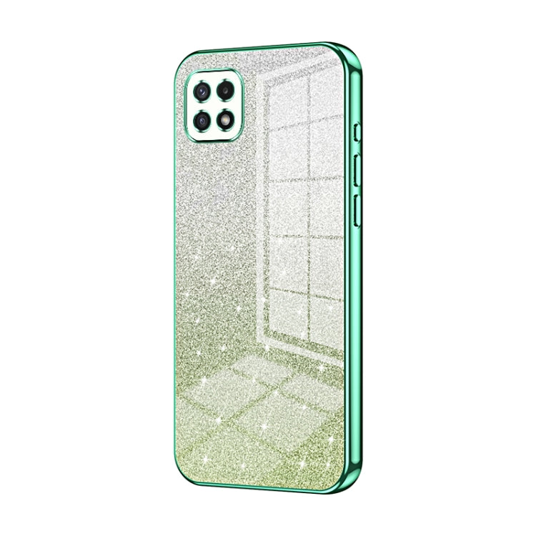 Custodia per telefono elettrolitica in polvere glitterata sfumata, For Samsung Galaxy S22 5G, For Samsung Galaxy A82 5G, For Samsung Galaxy A22 5G / A22s