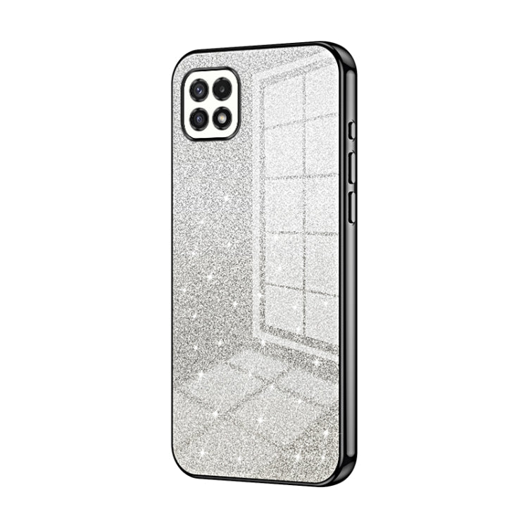 Custodia per telefono elettrolitica in polvere glitterata sfumata, For Samsung Galaxy S22 5G, For Samsung Galaxy A82 5G, For Samsung Galaxy A22 5G / A22s