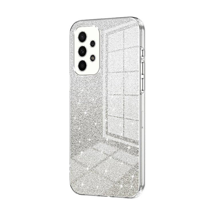 Custodia per telefono elettrolitica in polvere glitterata sfumata, For Samsung Galaxy A23, For Samsung Galaxy A53 5G, For Samsung Galaxy A33 5G