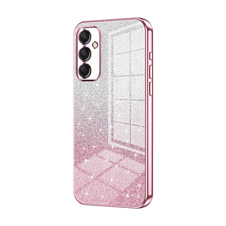 Custodia per telefono elettrolitica in polvere glitterata sfumata, For Samsung Galaxy A24 4G, For Samsung Galaxy A34 5G, For Samsung Galaxy A54 5G