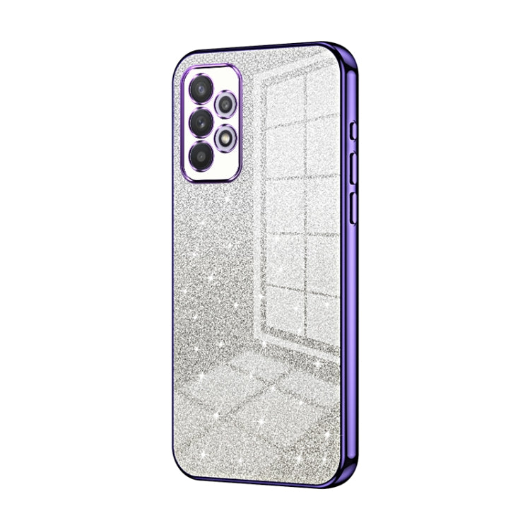 Custodia per telefono elettrolitica in polvere glitterata sfumata, For Samsung Galaxy S21 FE 5G, For Samsung Galaxy A32 4G, For Samsung Galaxy A72 4G / 5G