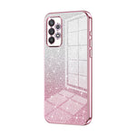 Custodia per telefono elettrolitica in polvere glitterata sfumata, For Samsung Galaxy S21 FE 5G, For Samsung Galaxy A32 4G, For Samsung Galaxy A72 4G / 5G