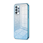 Custodia per telefono elettrolitica in polvere glitterata sfumata, For Samsung Galaxy S21 FE 5G, For Samsung Galaxy A32 4G, For Samsung Galaxy A72 4G / 5G