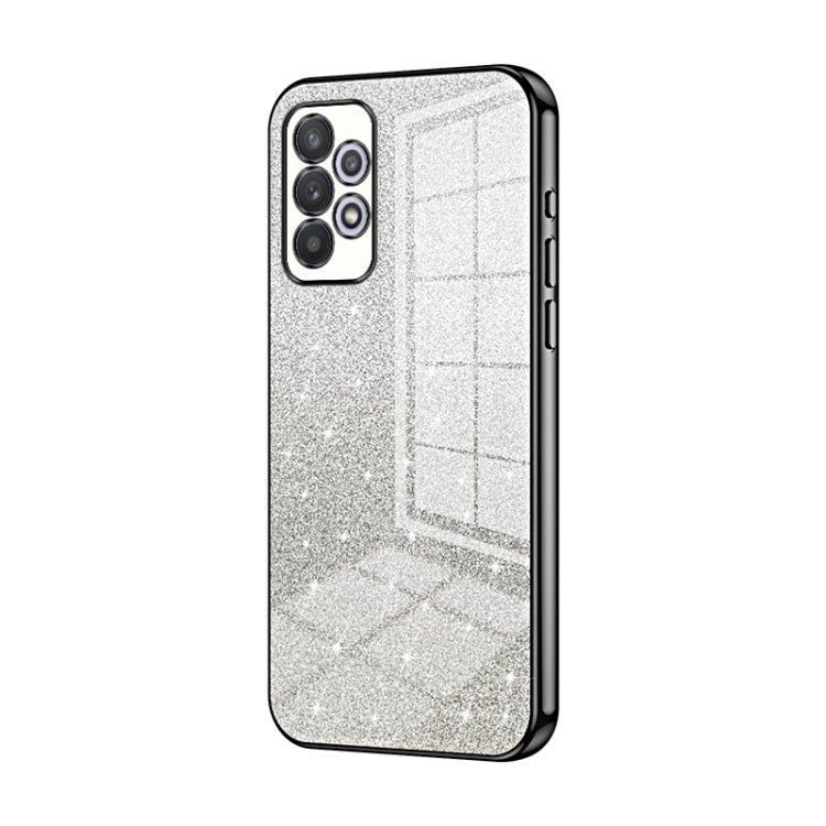 Custodia per telefono elettrolitica in polvere glitterata sfumata, For Samsung Galaxy S21 FE 5G, For Samsung Galaxy A32 4G, For Samsung Galaxy A72 4G / 5G
