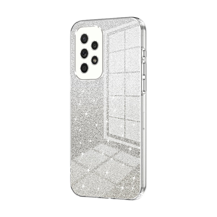 Custodia per telefono elettrolitica in polvere glitterata sfumata, For Samsung Galaxy A23, For Samsung Galaxy A53 5G, For Samsung Galaxy A33 5G