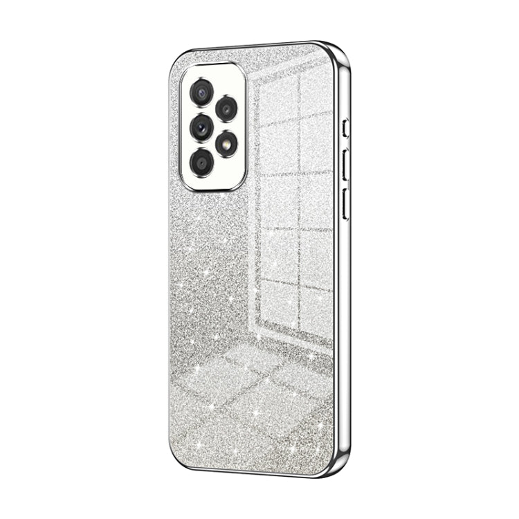 Custodia per telefono elettrolitica in polvere glitterata sfumata, For Samsung Galaxy A23, For Samsung Galaxy A53 5G, For Samsung Galaxy A33 5G