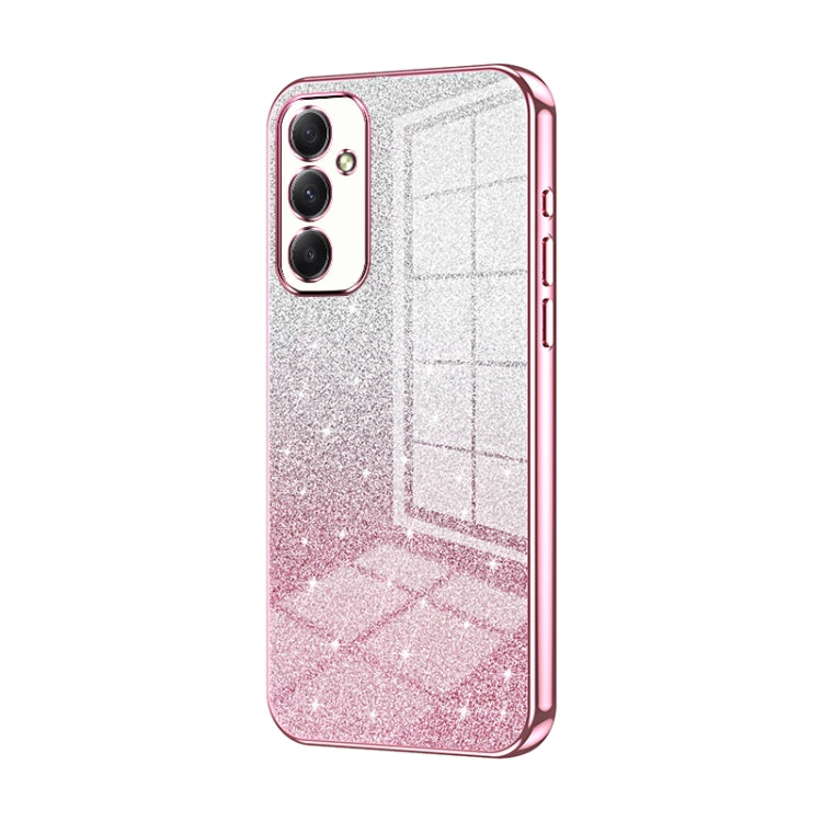 Custodia per telefono elettrolitica in polvere glitterata sfumata, For Samsung Galaxy A24 4G, For Samsung Galaxy A34 5G, For Samsung Galaxy A54 5G