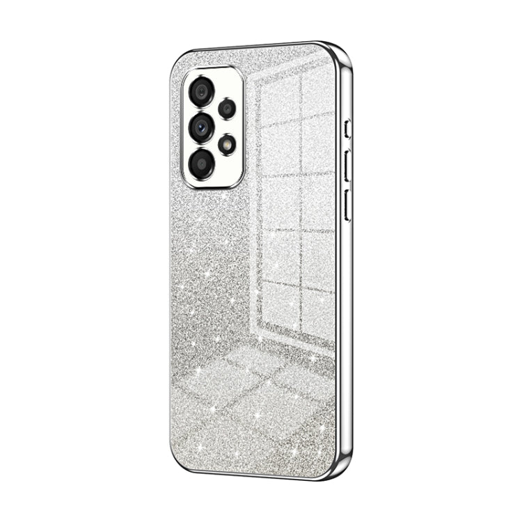 Custodia per telefono elettrolitica in polvere glitterata sfumata, For Samsung Galaxy A23, For Samsung Galaxy A53 5G, For Samsung Galaxy A33 5G