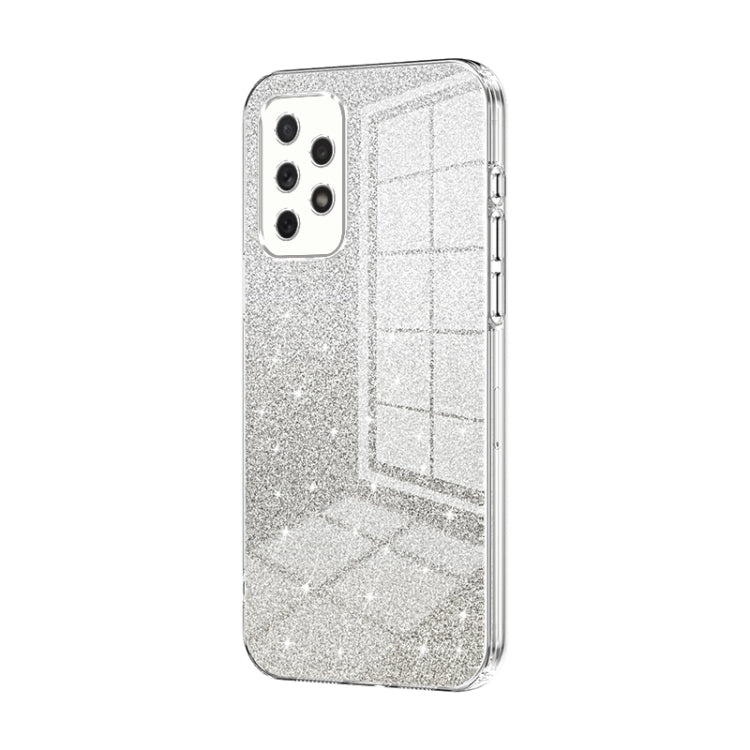 Custodia per telefono elettrolitica in polvere glitterata sfumata, For Samsung Galaxy S21 FE 5G, For Samsung Galaxy A32 4G, For Samsung Galaxy A72 4G / 5G