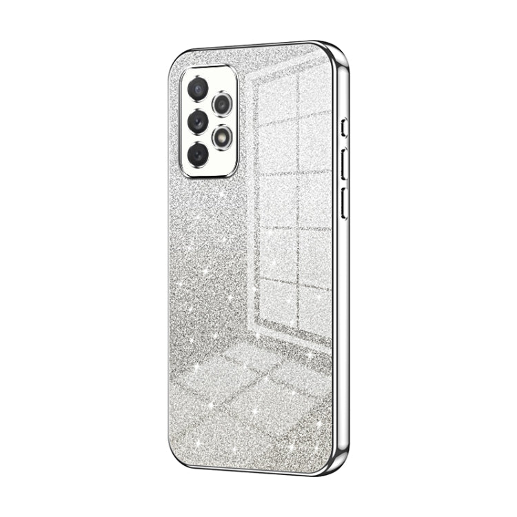 Custodia per telefono elettrolitica in polvere glitterata sfumata, For Samsung Galaxy S21 FE 5G, For Samsung Galaxy A32 4G, For Samsung Galaxy A72 4G / 5G