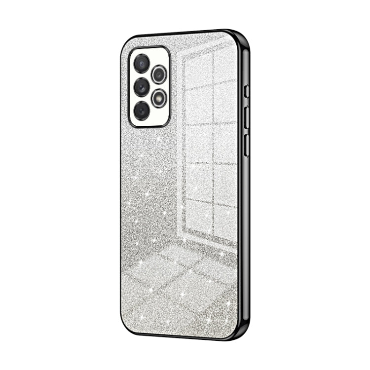 Custodia per telefono elettrolitica in polvere glitterata sfumata, For Samsung Galaxy S21 FE 5G, For Samsung Galaxy A32 4G, For Samsung Galaxy A72 4G / 5G