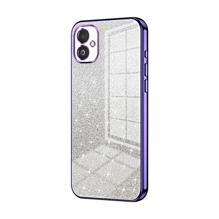 Custodia per telefono elettrolitica in polvere glitterata sfumata, For Samsung Galaxy S23 FE 5G, For Samsung Galaxy F14 5G, For Samsung Galaxy M14