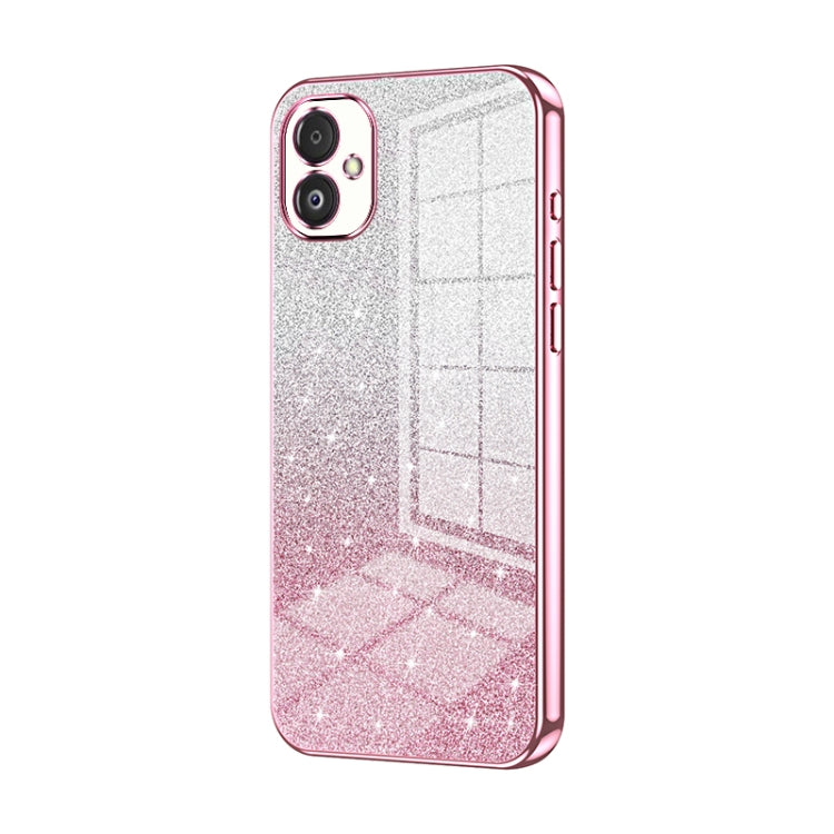 Custodia per telefono elettrolitica in polvere glitterata sfumata, For Samsung Galaxy S23 FE 5G, For Samsung Galaxy F14 5G, For Samsung Galaxy M14
