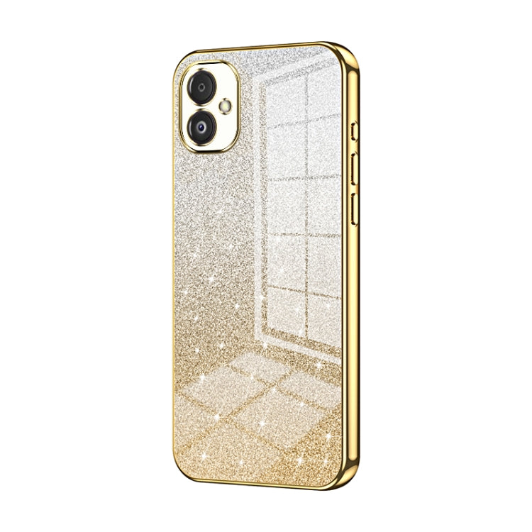 Custodia per telefono elettrolitica in polvere glitterata sfumata, For Samsung Galaxy S23 FE 5G, For Samsung Galaxy F14 5G, For Samsung Galaxy M14