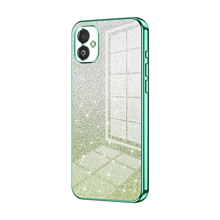 Custodia per telefono elettrolitica in polvere glitterata sfumata, For Samsung Galaxy S23 FE 5G, For Samsung Galaxy F14 5G, For Samsung Galaxy M14