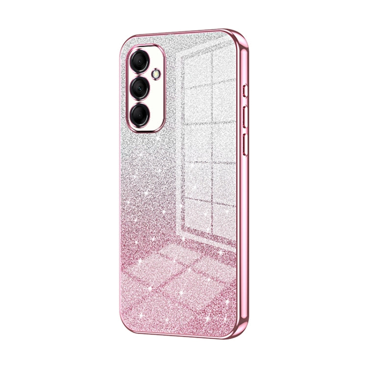 Custodia per telefono elettrolitica in polvere glitterata sfumata, For Samsung Galaxy S23 FE 5G, For Samsung Galaxy F14 5G, For Samsung Galaxy M14