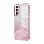 Custodia per telefono elettrolitica in polvere glitterata sfumata, For Samsung Galaxy A52 5G, For Samsung Galaxy S21 5G, For Samsung Galaxy S21+ 5G