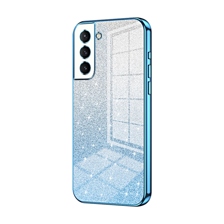 Custodia per telefono elettrolitica in polvere glitterata sfumata, For Samsung Galaxy A52 5G, For Samsung Galaxy S21 5G, For Samsung Galaxy S21+ 5G