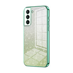 Custodia per telefono elettrolitica in polvere glitterata sfumata, For Samsung Galaxy A52 5G, For Samsung Galaxy S21 5G, For Samsung Galaxy S21+ 5G