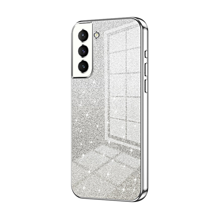 Custodia per telefono elettrolitica in polvere glitterata sfumata, For Samsung Galaxy A52 5G, For Samsung Galaxy S21 5G, For Samsung Galaxy S21+ 5G