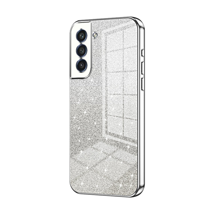 Custodia per telefono elettrolitica in polvere glitterata sfumata, For Samsung Galaxy A52 5G, For Samsung Galaxy S21 5G, For Samsung Galaxy S21+ 5G