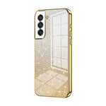 Custodia per telefono elettrolitica in polvere glitterata sfumata, For Samsung Galaxy S21 FE 5G, For Samsung Galaxy A32 4G, For Samsung Galaxy A72 4G / 5G