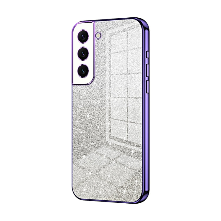 Custodia per telefono elettrolitica in polvere glitterata sfumata, For Samsung Galaxy S22 5G, For Samsung Galaxy A82 5G, For Samsung Galaxy A22 5G / A22s