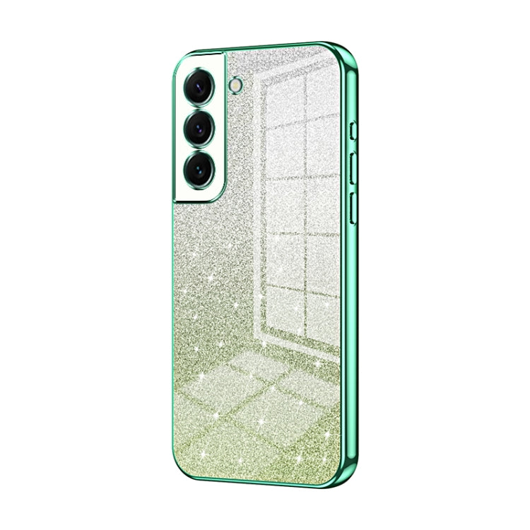 Custodia per telefono elettrolitica in polvere glitterata sfumata, For Samsung Galaxy A13 4G, For Samsung Galaxy S22 Ultra 5G, For Samsung Galaxy S22+ 5G