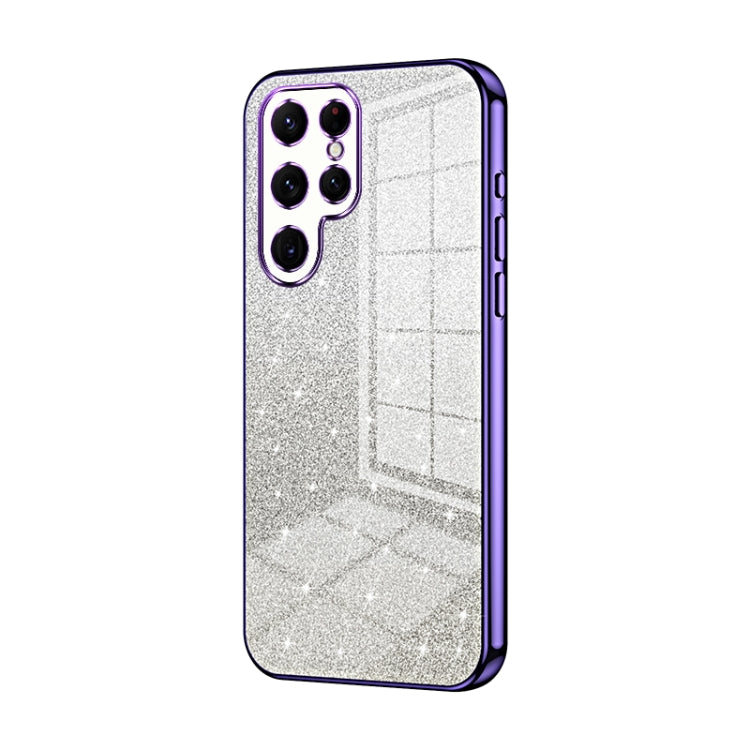 Custodia per telefono elettrolitica in polvere glitterata sfumata, For Samsung Galaxy A13 4G, For Samsung Galaxy S22 Ultra 5G, For Samsung Galaxy S22+ 5G