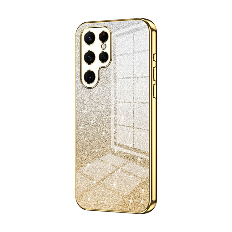 Custodia per telefono elettrolitica in polvere glitterata sfumata, For Samsung Galaxy A13 4G, For Samsung Galaxy S22 Ultra 5G, For Samsung Galaxy S22+ 5G