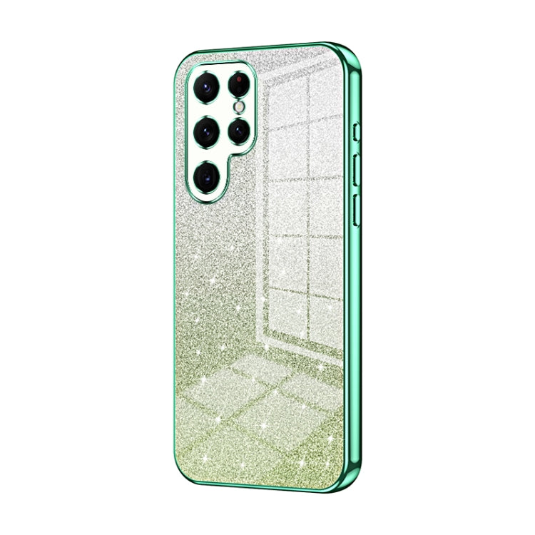 Custodia per telefono elettrolitica in polvere glitterata sfumata, For Samsung Galaxy A13 4G, For Samsung Galaxy S22 Ultra 5G, For Samsung Galaxy S22+ 5G