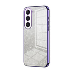 Custodia per telefono elettrolitica in polvere glitterata sfumata, For Samsung Galaxy S23 Ultra 5G, For Samsung Galaxy S23+ 5G, For Samsung Galaxy S23 5G