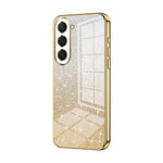 Custodia per telefono elettrolitica in polvere glitterata sfumata, For Samsung Galaxy S23 Ultra 5G, For Samsung Galaxy S23+ 5G, For Samsung Galaxy S23 5G