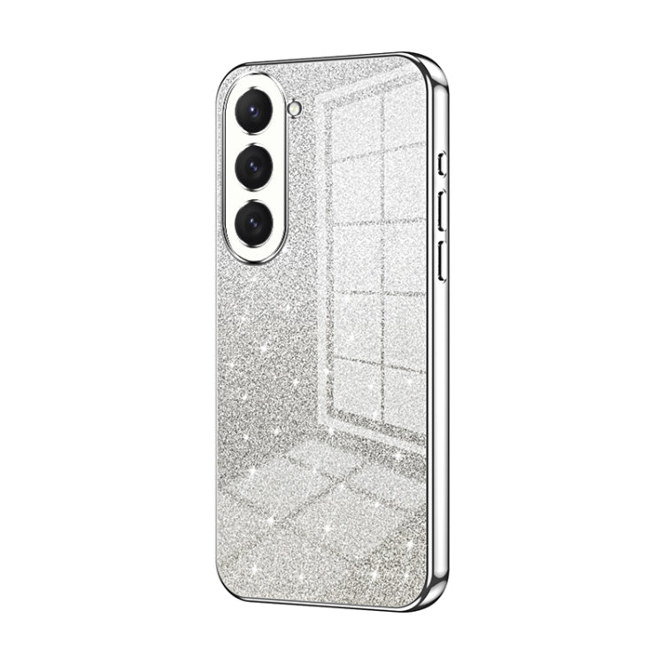 Custodia per telefono elettrolitica in polvere glitterata sfumata, For Samsung Galaxy S23 Ultra 5G, For Samsung Galaxy S23+ 5G, For Samsung Galaxy S23 5G