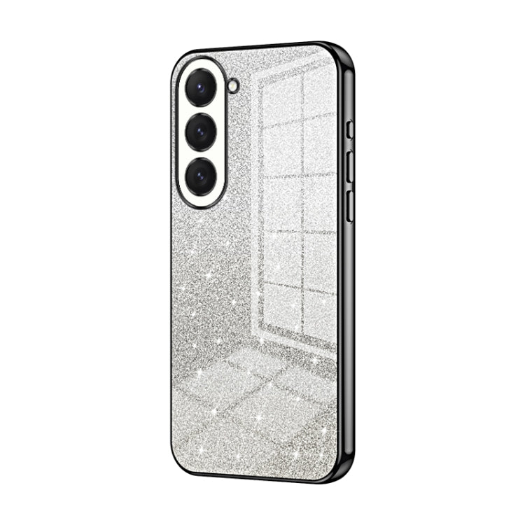 Custodia per telefono elettrolitica in polvere glitterata sfumata, For Samsung Galaxy S23 Ultra 5G, For Samsung Galaxy S23+ 5G, For Samsung Galaxy S23 5G