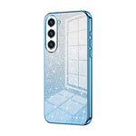 Custodia per telefono elettrolitica in polvere glitterata sfumata, For Samsung Galaxy S23 Ultra 5G, For Samsung Galaxy S23+ 5G, For Samsung Galaxy S23 5G