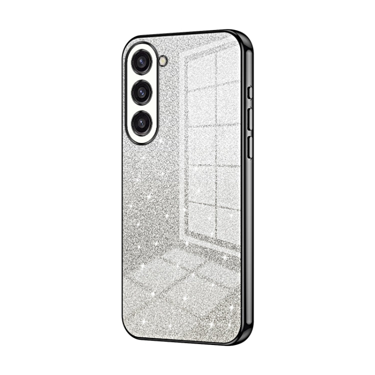 Custodia per telefono elettrolitica in polvere glitterata sfumata, For Samsung Galaxy S23 Ultra 5G, For Samsung Galaxy S23+ 5G, For Samsung Galaxy S23 5G