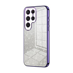 Custodia per telefono elettrolitica in polvere glitterata sfumata, For Samsung Galaxy S23 Ultra 5G, For Samsung Galaxy S23+ 5G, For Samsung Galaxy S23 5G