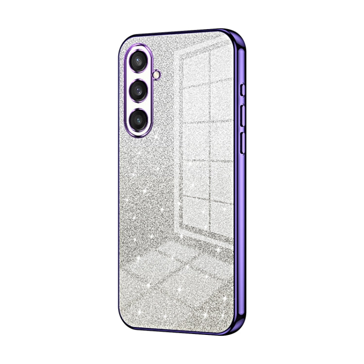 Custodia per telefono elettrolitica in polvere glitterata sfumata, For Samsung Galaxy S23 FE 5G, For Samsung Galaxy F14 5G, For Samsung Galaxy M14
