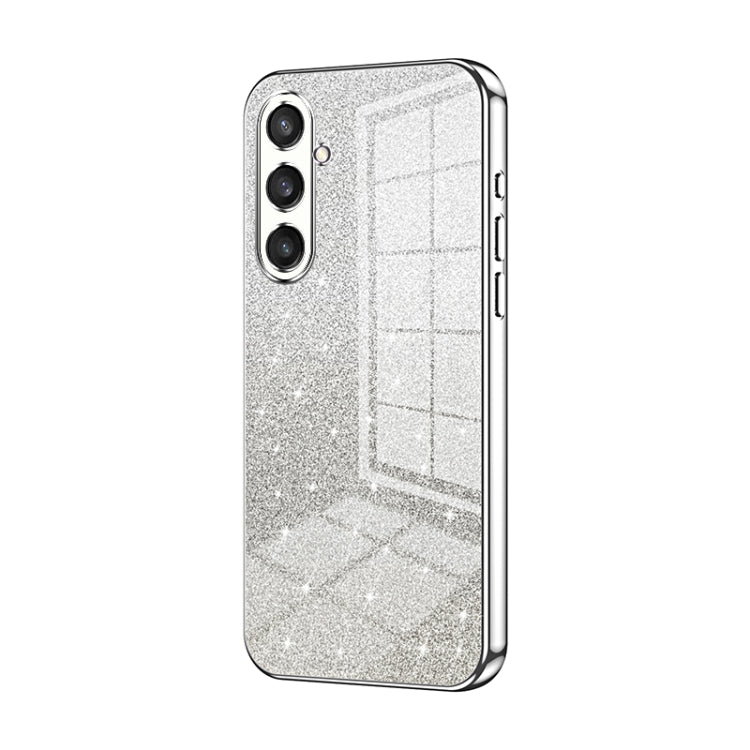 Custodia per telefono elettrolitica in polvere glitterata sfumata, For Samsung Galaxy S23 FE 5G, For Samsung Galaxy F14 5G, For Samsung Galaxy M14